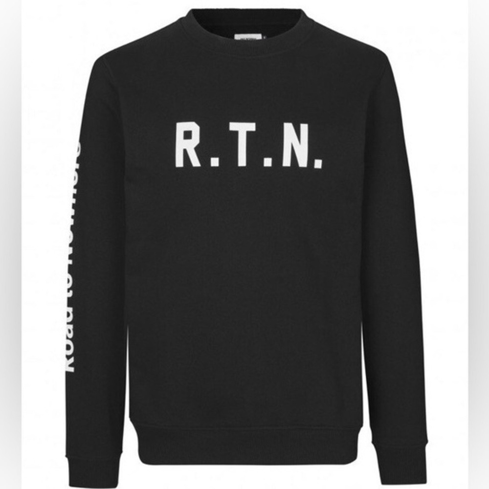 Pas Normal Studios RTN Black Crewneck Sweatshirt Size Medium